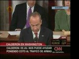 Presidente Felipe Calderón habla en el Congreso estadouniden