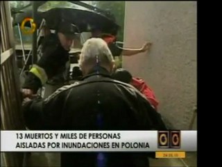 Polonia sufre inundaciones graves que arrojan trece fallecid