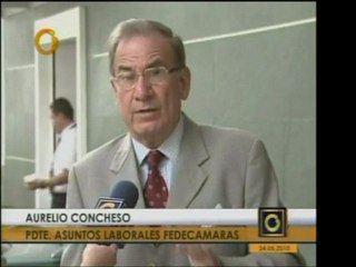 Pdte. de Asuntos Laborales de Fedecámaras, Aurelio Concheso,