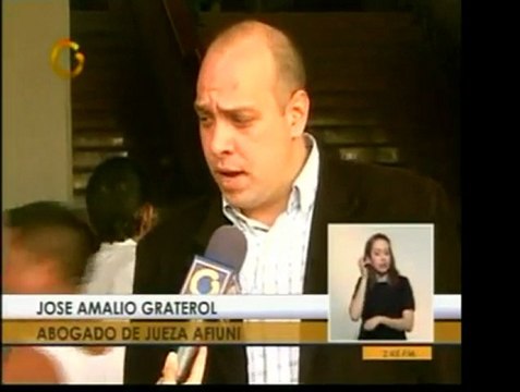 Abogado José Amalio Graterol, abog. de juez Mª Lourdes Afiun
