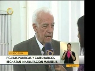 Catedráticos y Dirigentes Polítcos del Zulia rechaza inhabil