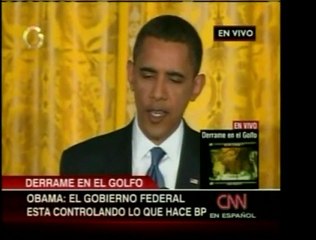 Barack Obama habla acerca del derrame petrolero del Golfo de