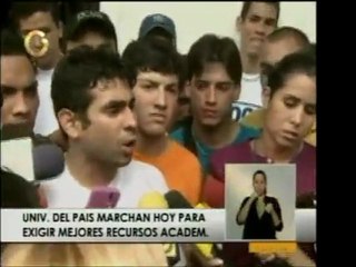 Líderes estudiantiles declaran luego de que el Ministro de E