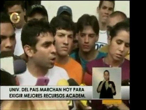 Líderes estudiantiles declaran luego de que el Ministro de E