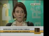 Cónsul colombiana, María Elvira Cabello, provee información