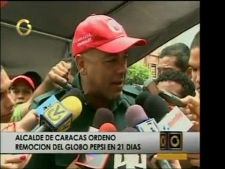 Jorge Rodríguez, alcalde de Caracas, informa que el Globo Pe