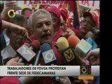 Trabajadores bolivarianos protestaron contra Fedecámaras, ac
