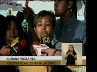 Allegados a Franklin Brito y Mov. Voluntad Popular acudieron