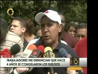 Trabajadores del INE denuncian que llevan cuatro años con lo