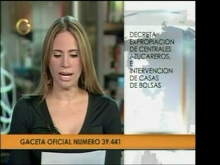 Gaceta Oficial publica expropiación de Industria Azucarera S