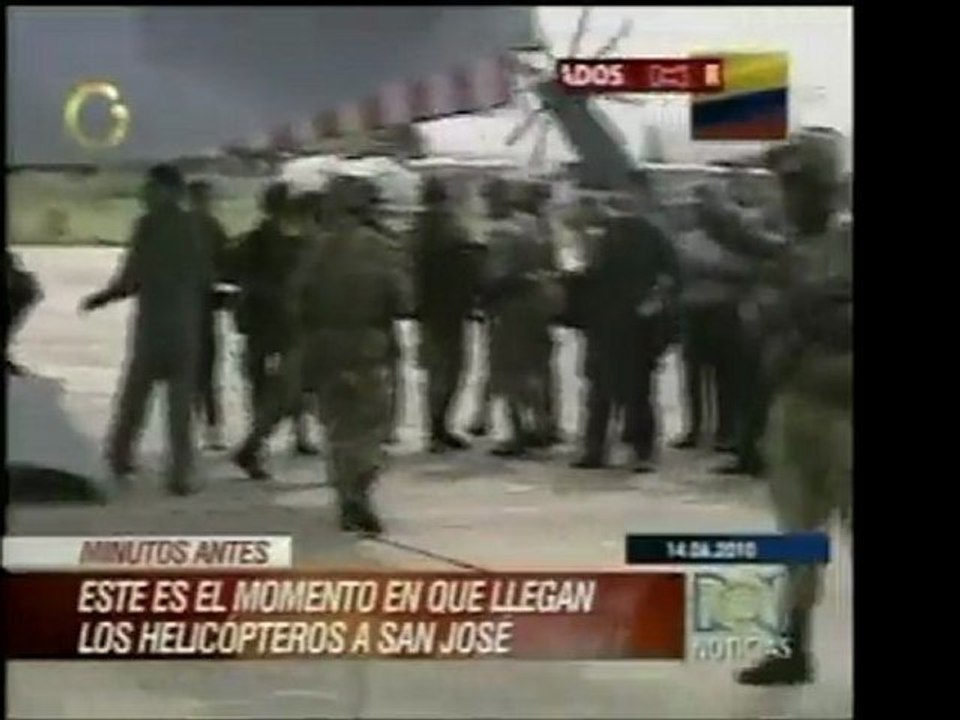 Cuatro militares colombianos vuelven de manos de las FARC. U