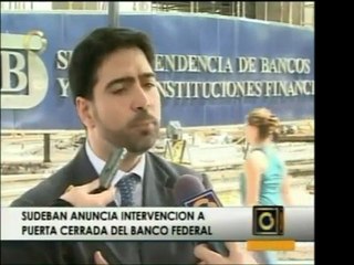 Apoderado legal del Banco Federal, Jorge Kinakidis, habla so