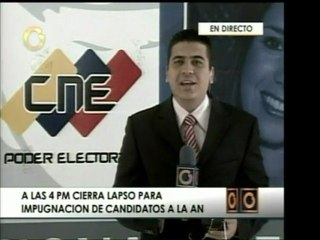 El día de hoy a las 4 p.m. vence el plazo para impugnar cand