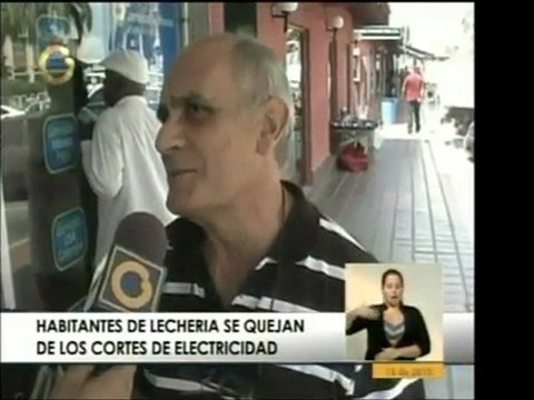 En Lecherías, edo. Anz., las interrupciones del servicio elé