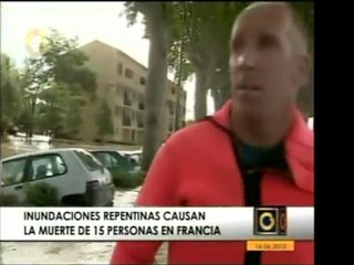 En Francia lluvias inesperadas causan 15 muertes