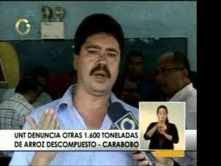 UNT denuncia hallazgo de 1,6 toneladas de arroz podrido en P