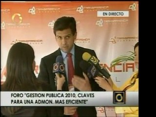alcalde Carlos Ocariz habla en el evento "Gestión Pública 20