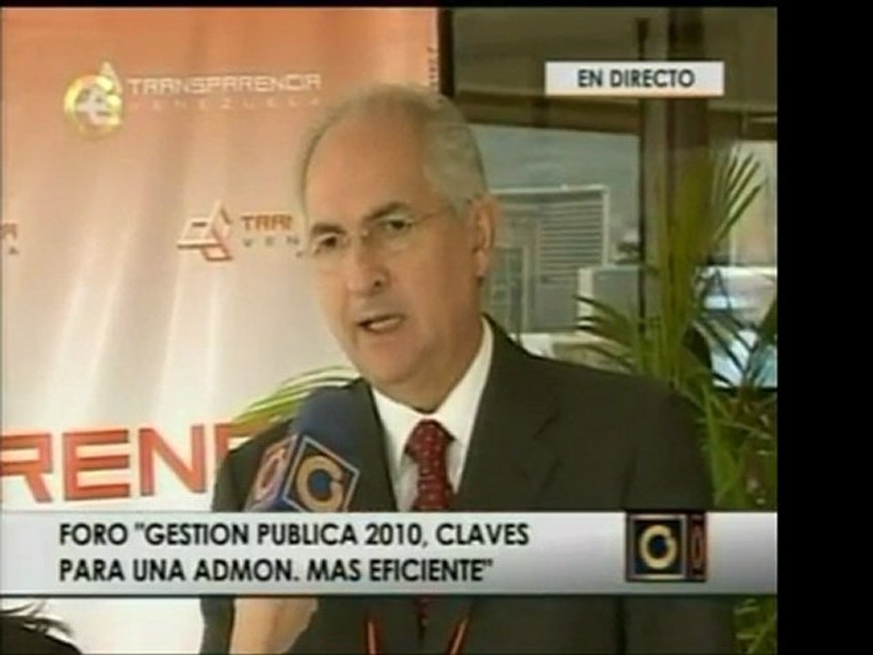 Alc. Antonio Ledezma considera que Min. Ramírez perturba la