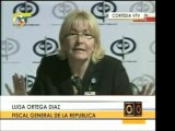 La Fiscal General de la República, Luisa Ortega Díaz, habla