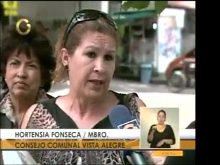 Miembros del Consejo Comunal de Vista Alegre se muestran en