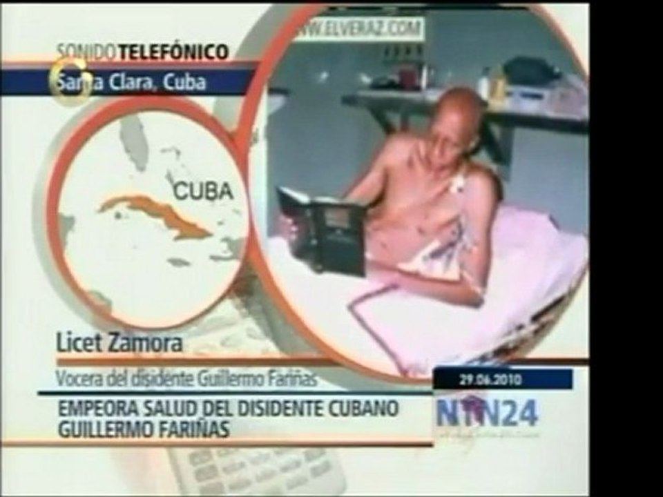 El disidente cubano Fariñas continúa con su huelga de hambre