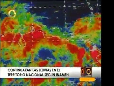 Inameh predice que continuarán las precipitaciones dispersas