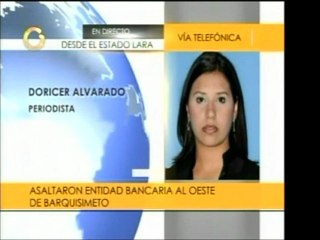 En Lara una entidad bancaria fue asaltada por tres sujetos a