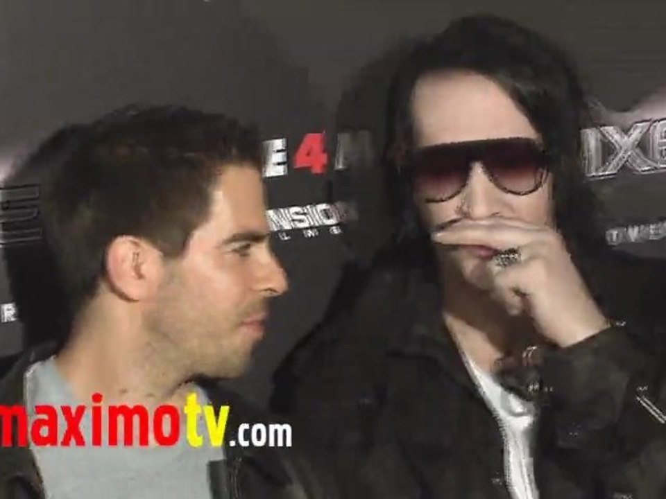 MARILYN MANSON at "SCREAM 4" Premiere and Shenae Grimes