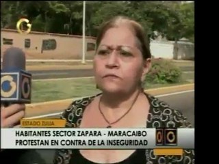 Habitantes del Sec. Zapara, en Maracaibo, trancan la calle e