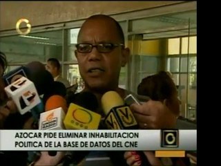 Periodista Gustavo Azócar exige al CNE suspender su inhabili