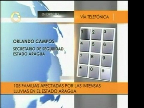 Hay aproximadamente 105 familias afectadas por las lluvias e