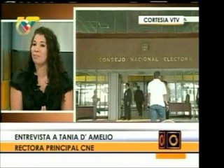 En opinión de la rectora del CNE Tania D´Amelio los senadore