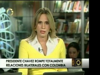 Pdte. Chavez declara rotas las relaciones con Colombia luego