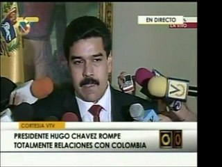 Nicolás Maduro informa que embajada colombiana en Venezuela