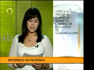 Reporteros sin Fronteras rechaza intento de gobierno venezol