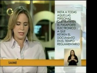 Saime insta a todos aquellos que tramitaron su pasaporte ele