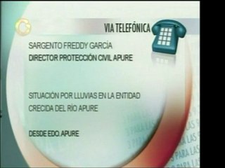 Protección Civil en Apure informa que la crecida del Río Apu