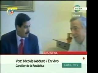 Canciller Nicolás Maduro hace un recuento y balance sobre su