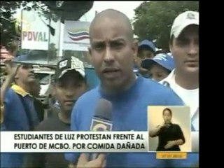 Estudiantes de La Universidad del Zulia, LUZ, protestan fren