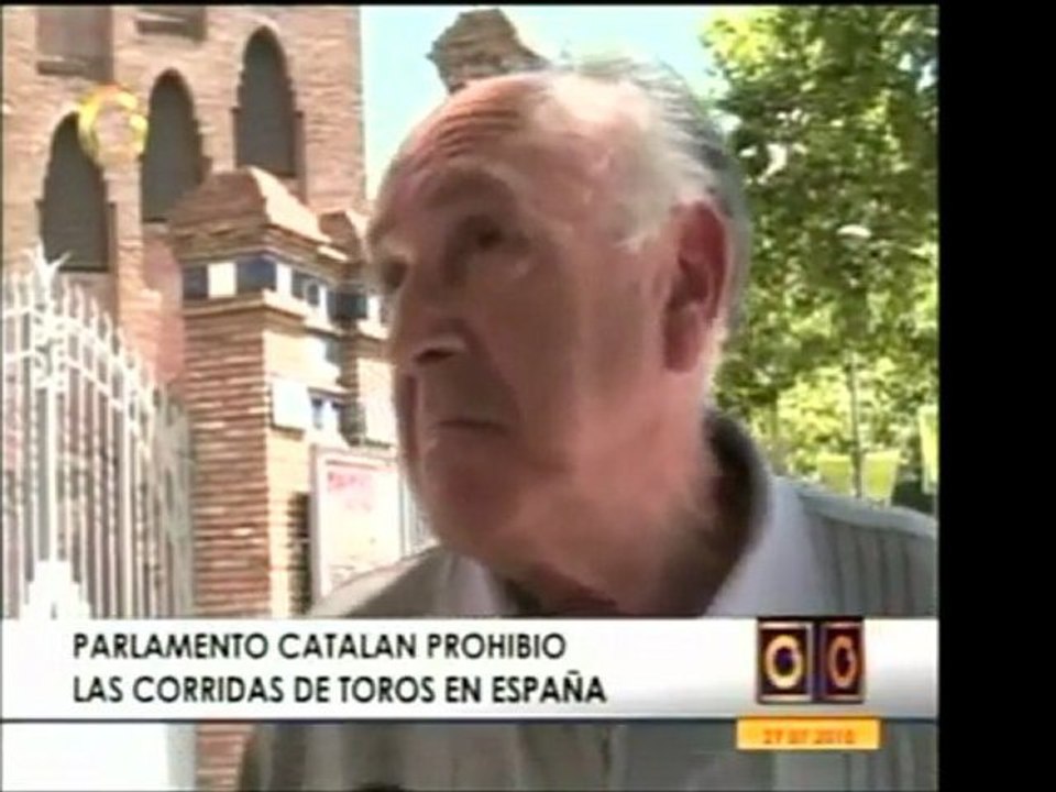 En Cataluña, España, se anularán las corridas de toros. Las