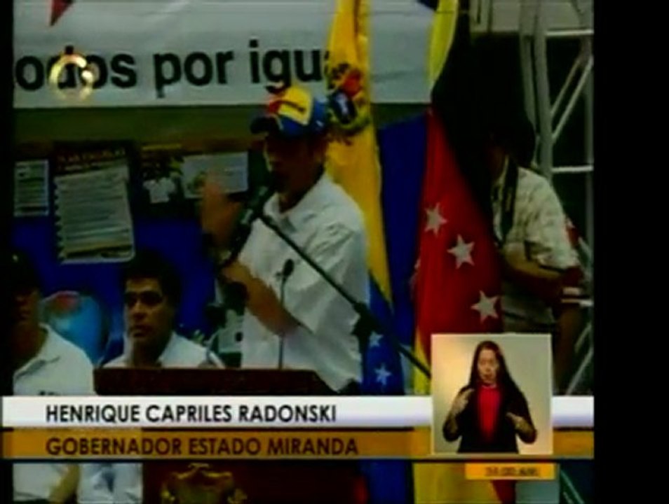 Gobernador Henrique Capriles Radonski entregó la titularidad