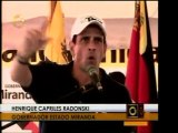 Gobernador Capriles Radonski afirma que no se puede hablar d