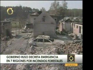 Pdte. ruso, Vladimir Medvédev, declara en estado de emergenc