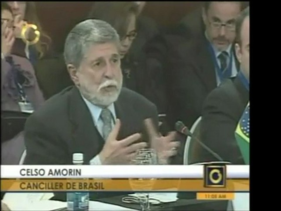 Canciller brasilero Celso Amorín hace énfasis en la importnc
