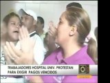 En Hospital Universitario del Zulia exigen pago de deudas pe