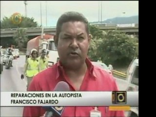 Información sobre las reparaciones en la autopista Francisco