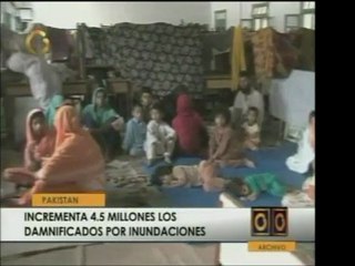 Inundaciones y lluvias ya han cobrado 4,5 millones de vidas