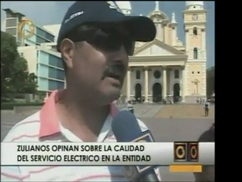 Zulianos dan su opinión acerca del estado del sistema eléctr