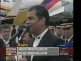 Presidente de Ecuador llegó a Bogotá para investidura de San