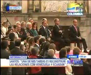 Juan Manuel Santos quiere un "dialogo franco y directo" con